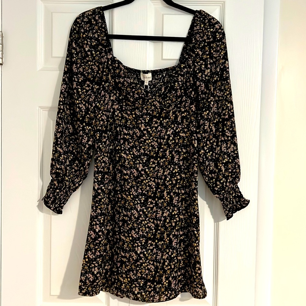 Bohme smocked long sleeve dress -  XS